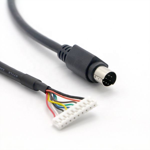 CUSTOM 1M S Video 8 PIN Mini DIN To 9 PIN JST Connector PC Engine Controller Cable