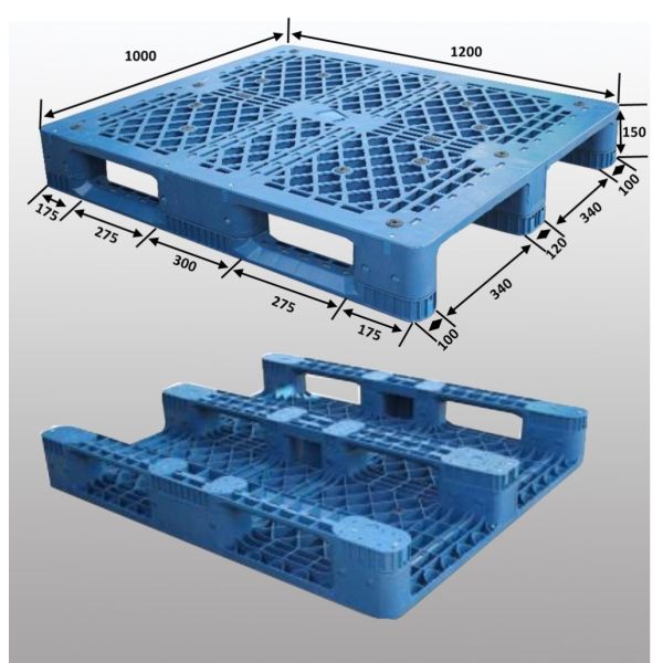 mixed single face hdpe plastic pallet price 1200x1000mm
