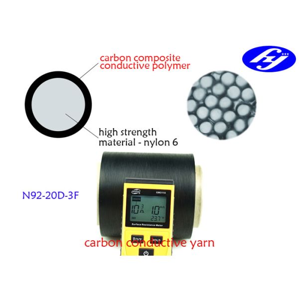 20D Blended Anti Static Fabric Carbon Composite Conductive Polymer Nylon Filament