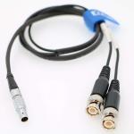 Eonvic 0B 5pin to Double BNC Time Code Input Output Cable for Sound Devices XL