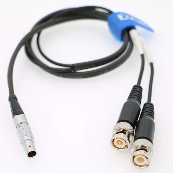 Eonvic 0B 5pin to Double BNC Time Code Input Output Cable for Sound Devices XL