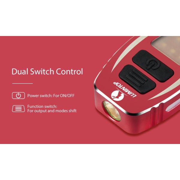 LUMINTOP GEEK Rechargeable LED Flashlight with Charging Indicator