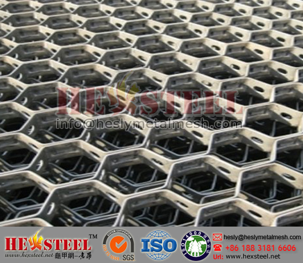 3/4” height |Hexmesh for refractory linings in furnaces, reactors, cyclones | 36”wide , 120” Long |