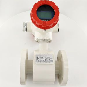PTFE Liner Electromagnetic Flow Meter Flange Connection For Measure