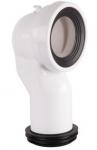 Wall Platoon Flexible Toilet Drain Pipe White Color With Strong Fall Type Flush