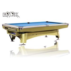 China Standard Version Snooker Pool Blue Billiard Table Begonia Material on sale