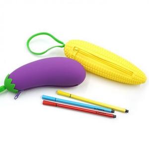 Best Silicone Fruit Pencil Bag，Corn shaped children
