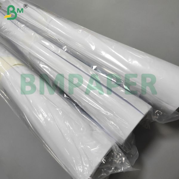 80gsm Uncoated Inkjet CAD Plotter Paper Roll For 30''  36'' x 150yards 3'' Core