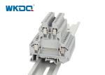 JUKKB 3 Screw Terminal Block , OEM Fused Terminal Block Wire Pressing Flame