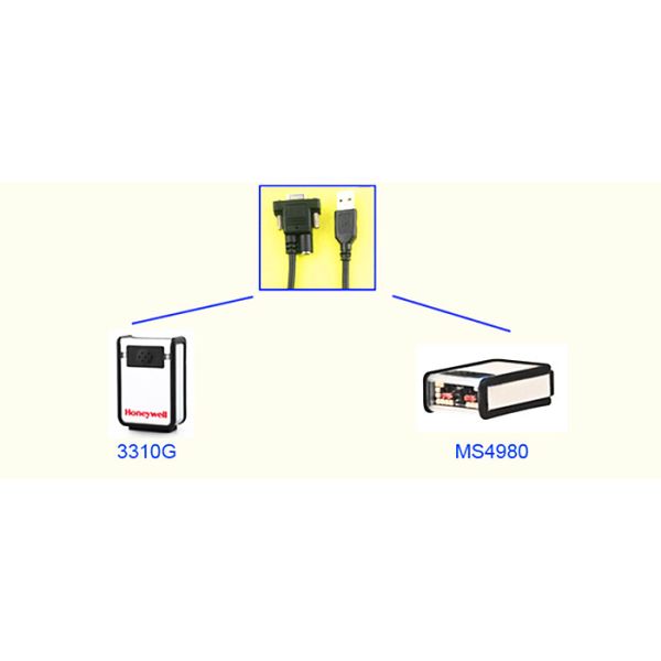 Precision Copper Conductor Computer USB Cable For Honeywell 3310G 4980 Scanner