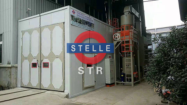 Media Sandblasting Room / Larger Sandblasting Booth with Dust Remover Lighting System