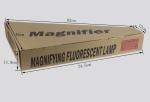 Magnifying lamp led light source square rectangular type with clamp magnifier