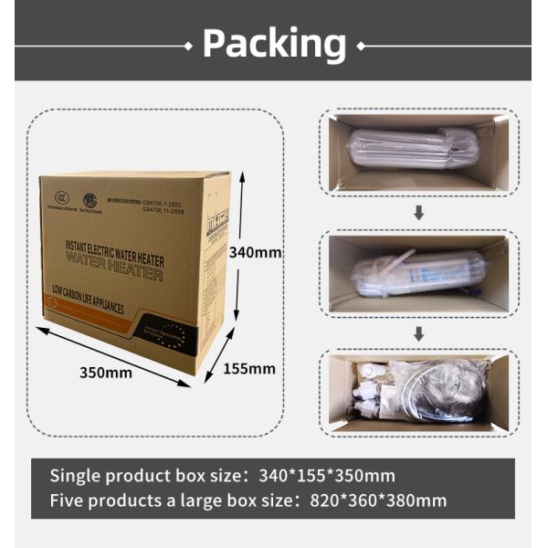 IPX4 Automatic Electric Water Heater OEM / ODM Bathroom Shower Water Heater