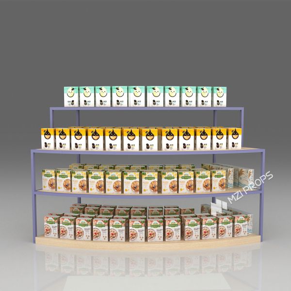 M2-C4 Robust Structure Transparent Display Island For Promotion In Maternity & Baby Store