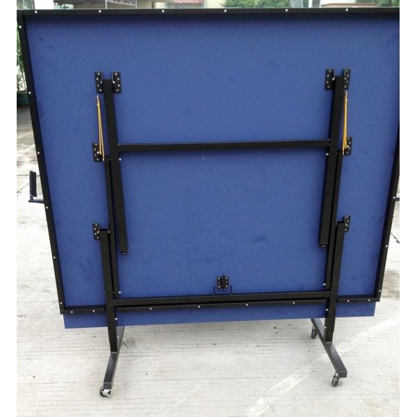 Family 2 Folded Movable Indoor Ping Pong Table MDF With Painted Table Top