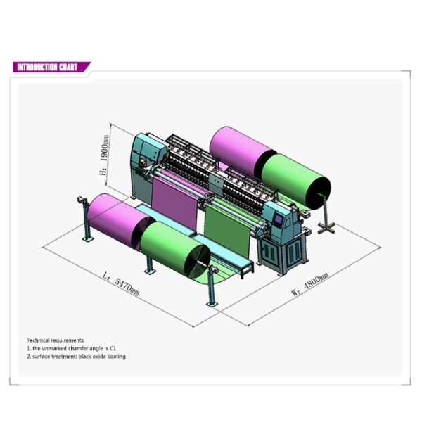 High Speed Sectionalized Embroidery Quilt Making Equipment 250mm X Area