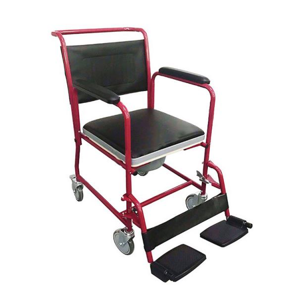 Multi Functional Medical Rehabilitation Equipment Patient Transfer Commode Toilet Chair