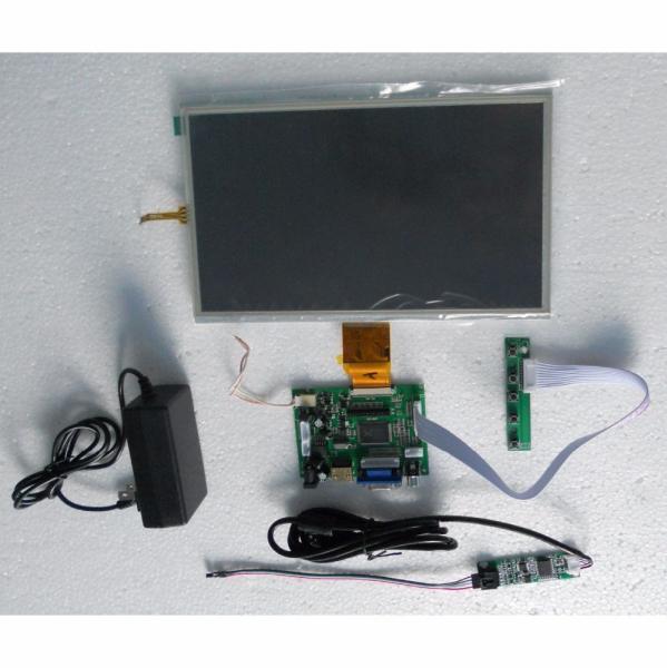 Cheap open frame touchscreen 10.1" inch LCD display VGA support HD AV monitor with 4line resistive touch panel for sale