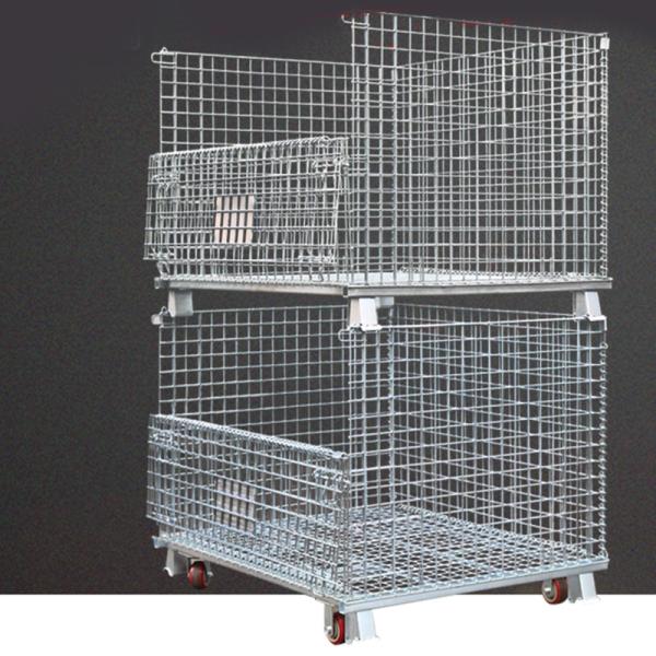 Cheap Movable 5 Layer Stacking Galvanized Wire Mesh Stillages for sale
