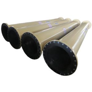 Dn600 Slurry Uhmwpe Mining Rubber Lined Steel Pipe