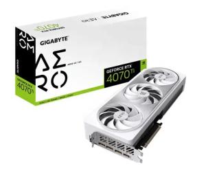 Rand New NVIDIA GeForce RTX 4070 TIAERO OC 12G GPU Desktop PCI Express Interface HD DP DisplayPort Output 8GB Video Memo