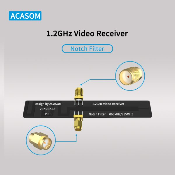 Optimize Your Video 1.2GHz VRX Notch Filter For 868/915MHz In 1.2-1.3GHz Receivers