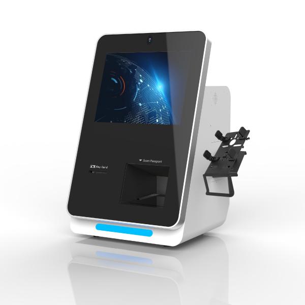 Self Guest Check In Kiosk With Credit Card Payment And QR Reader Key Card