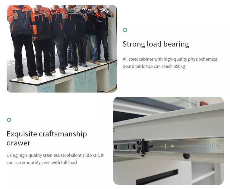 Safe Resin Board Wall Bench Laboratory Wooden Lab Work Tables Bench For School