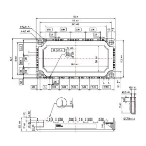 IGBT Power Module 6MBI100U4B-120-50 IGBT MODULE  FUJITSU IGBT Power Module