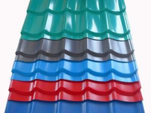 China 76mm Pre Painted Corrugated Roofing Sheet Corrugated Metal Roof Panels on sale