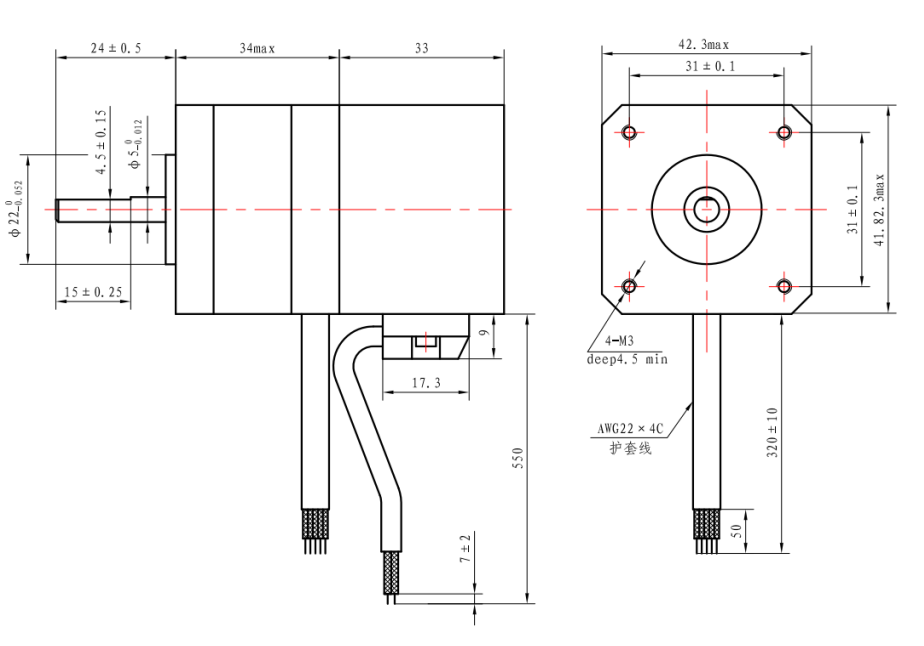 Nema 17 closed loop stepper motor Nema 17 stepper motor with Encoder 1.2A 42x34mm CNC for Medical Examination 3D Printer Control Industrial Use DC