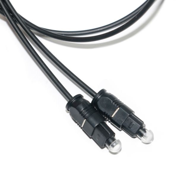 Outlet Digital Optical Audio Cable Toslink Digital Optical SPDIF Ultra Thin PVC Rope Gold Ject Plated Dust Cap