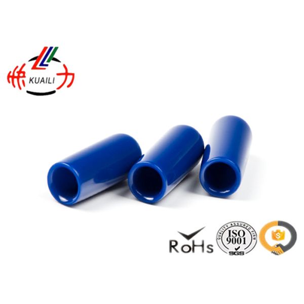 Green Color Pvc Plastic End Caps For Round Tubing / Fence And Furniture Legs 15mm