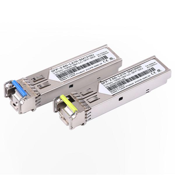 Cheap 2.5G SFP SMF Single Mode LC Port Transceiver Modules 10km 40km 80km Compatible With Cisco Huawei for sale