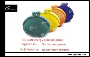 Best Negative Ions Products - Colorful Unisex Portable OEM Power Balance Silicone Cosmetic Bag wholesale