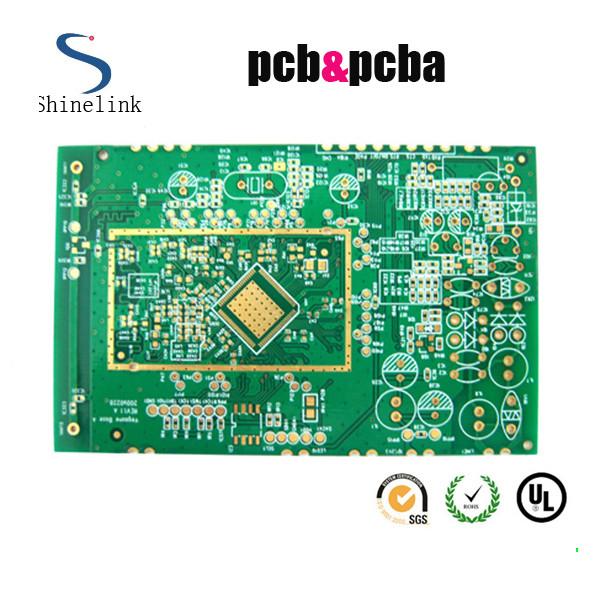 Quick turn single layer printed circuit board , 1 layer Green printed circuit