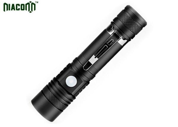 Cheap Zoom Function Micro Usb Rechargeable Flashlight With CREE XML T6 for sale