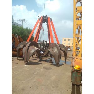 Double Rope Crane Grapple Attachment Used In Docks Steel Mills