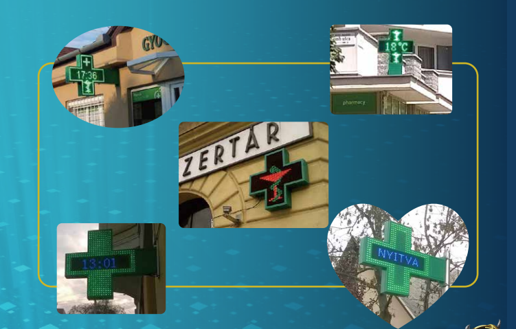 Double sided Customized outdoor led pharmacy cross sign,cross light display for the shop