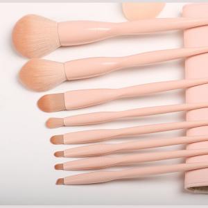 Best Nylon Fiber Face Foundation Brush , Compact Powder Brush Gray Straight Design wholesale