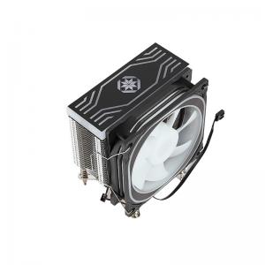 Best 4pcs Pipe Black And White CPU Cooler , 12VDC ISO9001 CPU Liquid Cooling Radiator wholesale