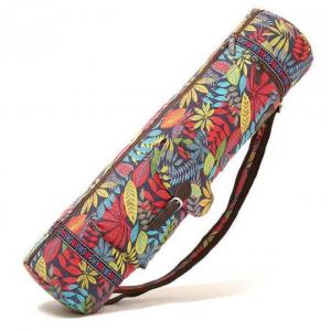 Best No Fading Printed Canvas Yoga Mat Bag With Adjustable Strap wholesale