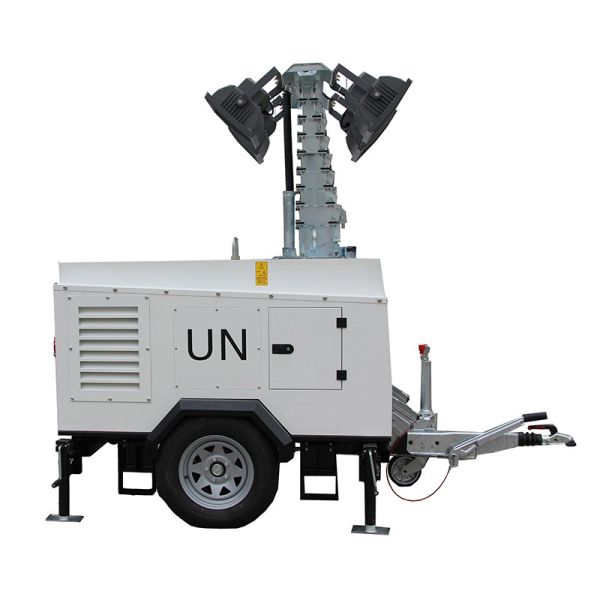 Portable Diesel Generator Lighting Tower With 4x350W LED Light Towers