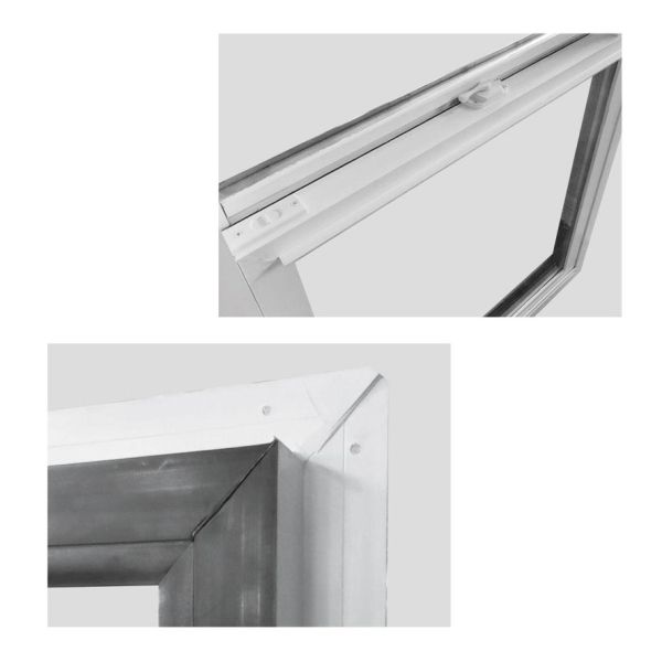 Friction Hinge UPVC Sliding Window And Door Standard Notch Design With Float Glass