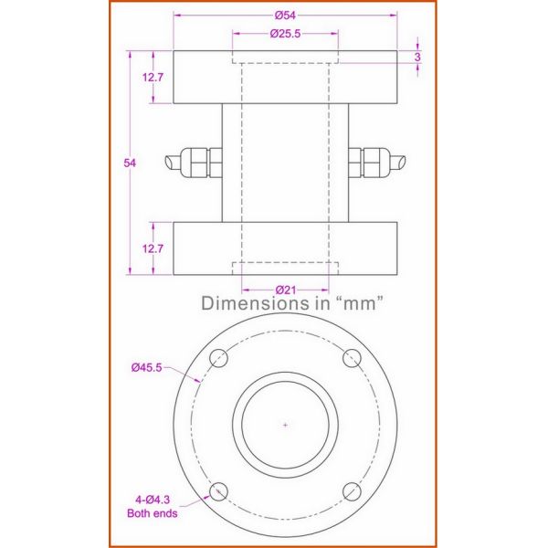 3kN Force torque sensor 20NM Torque and Thrust Biaxial Sensor