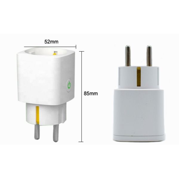 Durable Wifi Smart Plug Outlet / EU Plug With Energy Monitoring Set Schedule
