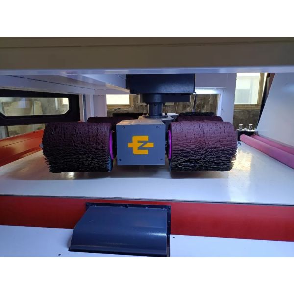 YZ1300SS Double Belt 6 Rollers Copper PLC Oxide Skin Flat Surface Polishing Machine