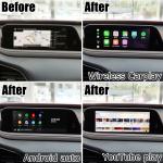 Android interface for Mazda CX30 2020 GPS navigation youtube interface