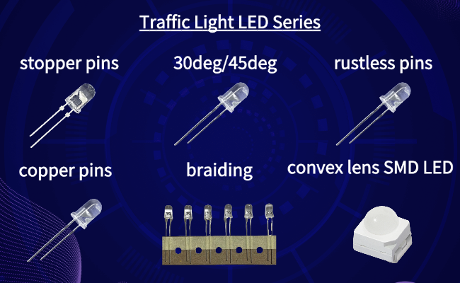 5mm 620nm Red Color 45deg 13000mcd High Intensity LED Diode For Safety Traffic Light