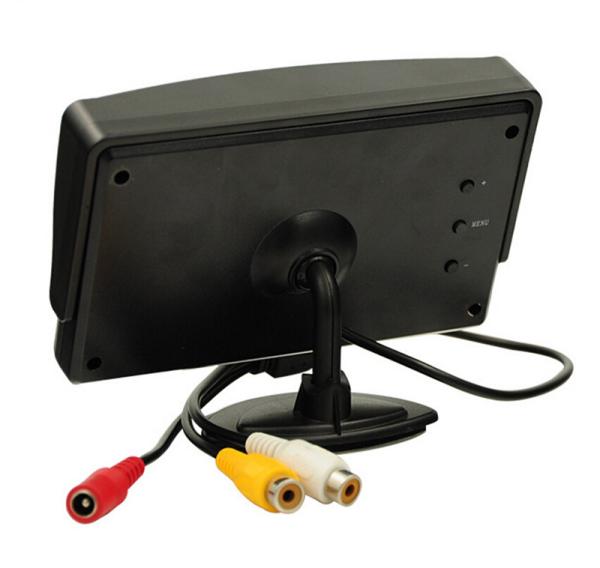 Cheap DC Power Car TFT LCD Monitor 4.3 Inch Desktop AV Input LCD Car Screen With Camera for sale